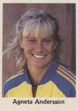 1985-86 Buster Triss I Ess #5 Agneta Andersson Front