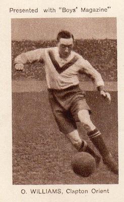 1923 Boys' Magazine Footballers and Sportsmen #NNO Owen Williams Front