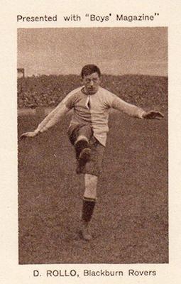 1923 Boys' Magazine Footballers and Sportsmen #NNO David Rollo Front