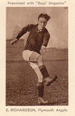 1923 Boys' Magazine Footballers and Sportsmen #NNO Frank Richardson Front