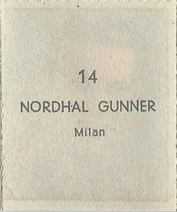 1951 Editrice Didasco Albosport #14 Gunner Nordhal Back