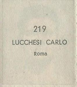 1951 Editrice Didasco Albosport #219 Carlo Lucchesi Back