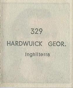1951 Editrice Didasco Albosport #329 George Hardwick Back