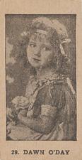 1926-28 W511 Strip Cards - Black & White #29 Dawn O'Day Front