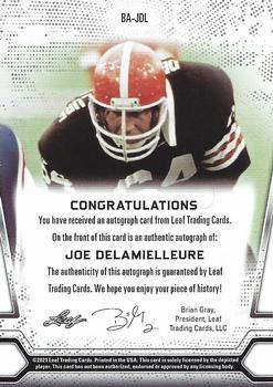 2021 Leaf Multi Sport - Autographs #BA-JDL Joe DeLamielleure Back