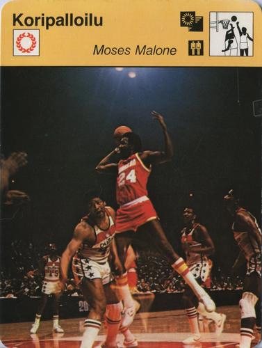 1980 Sportscaster Series 86 Finnish #86-2048 Moses Malone Front
