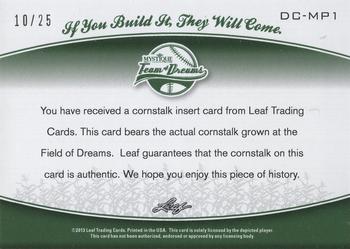 2013 Leaf Sports Heroes - Team of Dreams Corn Stalks Relic #DC-MP1 Ozzie Smith Back
