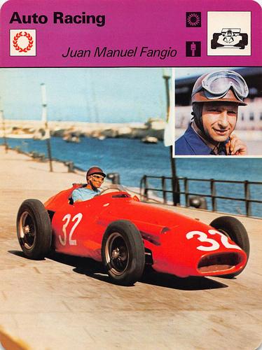 1977-80 Sportscaster Series 8 (UK) #08-02 Juan Manuel Fangio Front