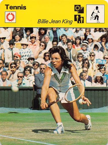 1977-80 Sportscaster Series 8 (UK) #08-09 Billie Jean King Front