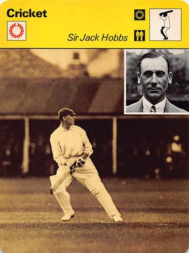 1977-80 Sportscaster Series 8 (UK) #08-22 Sir Jack Hobbs Front