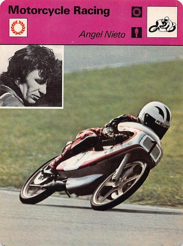 1977-80 Sportscaster Series 12 (UK) #12-07 Angel Nieto Front