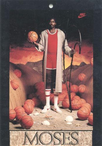1982-92 Nike Poster Cards #290219 Moses Malone Front