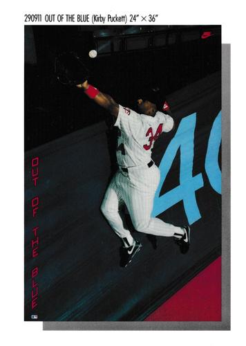 1982-92 Nike Poster Cards #290911 Kirby Puckett Front