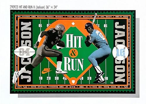 1982-92 Nike Poster Cards #290923 Bo Jackson Front
