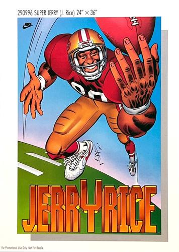 1982-92 Nike Poster Cards #290996 Jerry Rice Front