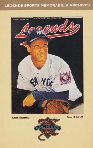 1992-93 Legends Sports Memorabilia Archives Postcards #11 Lou Gehrig Front