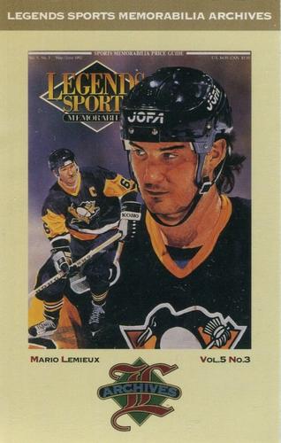 1992-93 Legends Sports Memorabilia Archives Postcards #12 Mario Lemieux Front