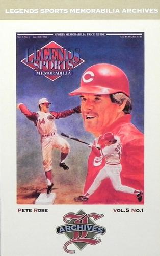 1992-93 Legends Sports Memorabilia Archives Postcards #1 Pete Rose Front
