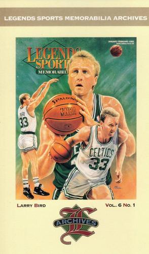 1992-93 Legends Sports Memorabilia Archives Postcards #19 Larry Bird Front