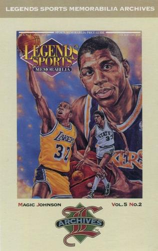 1992-93 Legends Sports Memorabilia Archives Postcards #4 Magic Johnson Front