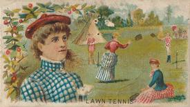 1887 Goodwin and Co. Games and Sports Series (N165) #NNO Lawn Tennis Front