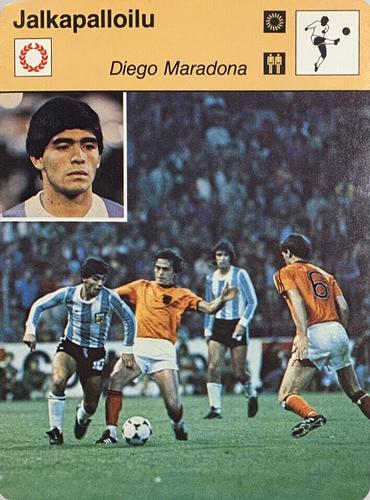 1980 Sportscaster Series 105 Finnish #105-2499 Diego Maradona Front