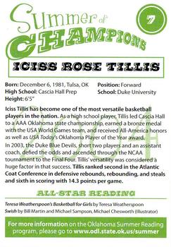 2004 Summer of Champions #7 Iciss Rose Tillis Back