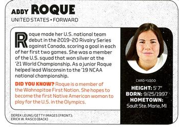 2022 Sports Illustrated for Kids #1000 Abby Roque Back