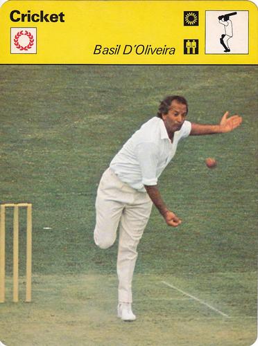 1977-80 Sportscaster Series 21 (UK) #21-06 Basil D'Oliveira Front