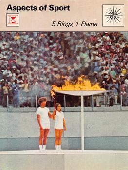 1977-80 Sportscaster Series 5 (UK) #05-17 5 Rings, 1 Flame Front