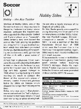 1977-80 Sportscaster Series 32 (UK) #32-05 Nobby Stiles Back