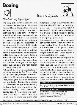 1977-80 Sportscaster Series 32 (UK) #32-22 Benny Lynch Back