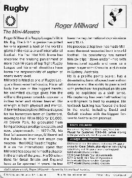 1977-80 Sportscaster Series 32 (UK) #32-24 Roger Millward Back