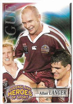 2002 Courier Mail Sunday Mail Queensland Heroes of Sport #1 Allan Langer Front