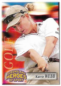 2002 Courier Mail Sunday Mail Queensland Heroes of Sport #7 Karrie Webb Front