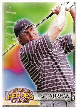 2002 Courier Mail Sunday Mail Queensland Heroes of Sport #48 Greg Norman Front