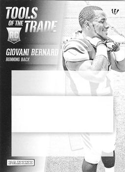 2013 Panini National Sports Collectors Convention - Tools of the Trade Towels Progressions Black #NNO Giovani Bernard Front