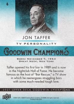 2021 Upper Deck Goodwin Champions - Turquoise #6 Jon Taffer Back