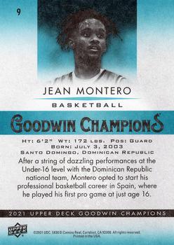 2021 Upper Deck Goodwin Champions - Turquoise #9 Jean Montero Back