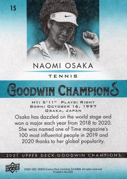 2021 Upper Deck Goodwin Champions - Turquoise #15 Naomi Osaka Back