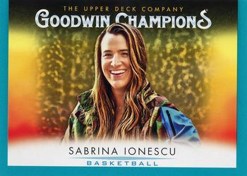 2021 Upper Deck Goodwin Champions - Turquoise #72 Sabrina Ionescu Front