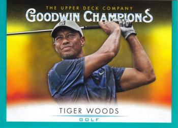 2021 Upper Deck Goodwin Champions - Turquoise #75 Tiger Woods Front