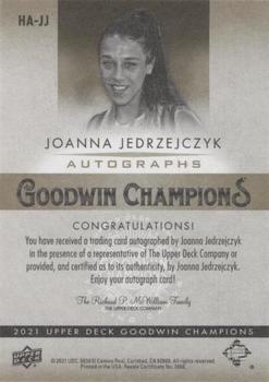 2021 Upper Deck Goodwin Champions - Autographs Horizontal #HA-JJ Joanna Jedrzejczyk Back