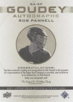 2021 Upper Deck Goodwin Champions - Goudey Autographs #GA-RP Rob Pannell Back