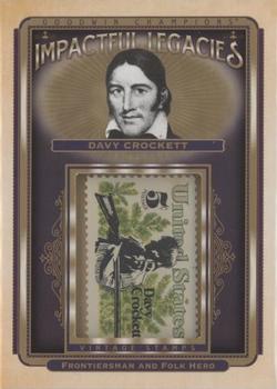 2021 Upper Deck Goodwin Champions - Impactful Legacies Stamp Relics #IL-16 Davy Crockett Front