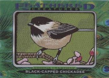 2021 Upper Deck Goodwin Champions - Feathered Creatures Manufactured Patches #FC-6 Black-Capped Chickadee Front