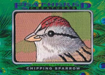 2021 Upper Deck Goodwin Champions - Feathered Creatures Manufactured Patches #FC-9 Chipping Sparrow Front
