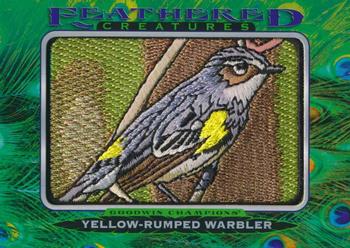 2021 Upper Deck Goodwin Champions - Feathered Creatures Manufactured Patches #FC-10 Yellow-rumped Warbler Front