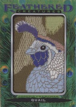 2021 Upper Deck Goodwin Champions - Feathered Creatures Manufactured Patches #FC-14 Quail Front