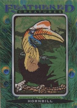 2021 Upper Deck Goodwin Champions - Feathered Creatures Manufactured Patches #FC-24 Hornbill Front